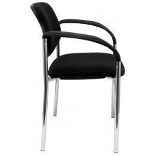 PIQUERAS Y CRESPO NOWY STYL Silla fija Styl bali negro chasis cromo con brazos