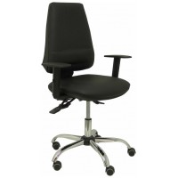 PIQUERAS Y CRESPO Silla Elche S 24 horas similpiel negro con refuerzo lumbar ¡Ultimas unidades!!