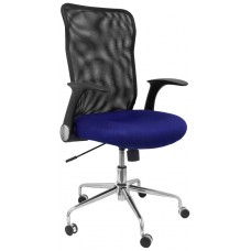 SILLA MINAYA RESPALDO MALLA NEGRO ASIENTO 3D AZUL PIQUERAS Y CRESPO 4031AZ (Espera 4 dias)