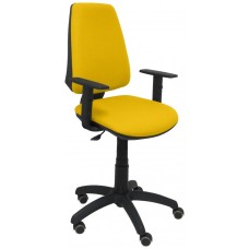PIQUERAS Y CRESPO Silla Elche CP bali amarillo brazos regulables ruedas de parque
