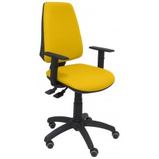 PIQUERAS Y CRESPO Silla Elche S bali amarillo brazos regulables ruedas de parque