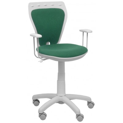 PIQUERAS Y CRESPO NOWY STYL Silla juvenil Ministyle blanca bali verde esmeralda
