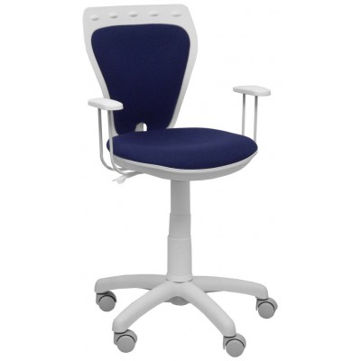 PIQUERAS Y CRESPO NOWY STYL Silla juvenil Ministyle blanca bali azul marino