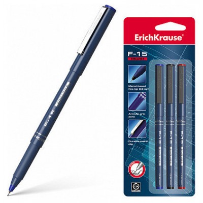 BOLÍGRAFO DE TRAZO FINO ERICHKRAUSE F-15, TINTA COLOR: AZUL ERICH KRAUSE 37065 (MIN12) (Espera 4 dias)