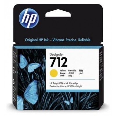 HP DesignJet T200/T600, Cartucho Amarillo 712