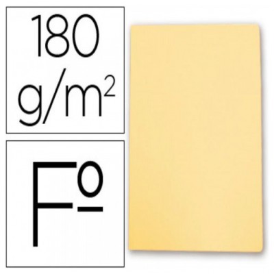 SUBCARPETA SIMPLES PASTEL 180 GRS FOLIO COLOR AMARILLO GIO 400040605 (MIN50) (Espera 4 dias)