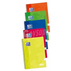 CUADERNO TAPA EXTRADURA FOLIO 80 HOJAS 4X4 COLORES SURTIDOS OXFORD 400122760 (MIN5) (Espera 4 dias)