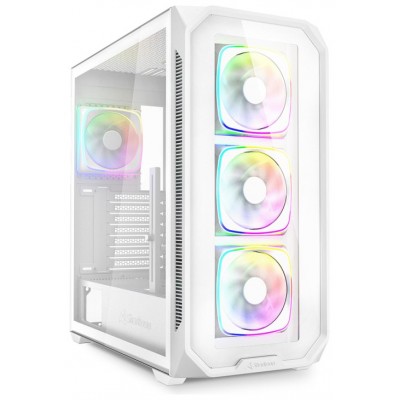 CAJA GAMING SHARKOON AK5G RGB ATX BLANCO 4XVENT 120MM 3XUSB SN FUENTE