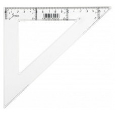 ESCUADRA TRANSPARENTE EN PLASTICO INYECTADO GRADUADO Y BISELADO 25 CM. FAIBO 41225 (Espera 4 dias)