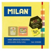 MILAN BLOC NOTAS ADHESIVAS CUBO 400 NOTAS 76X76