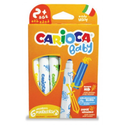 CAJA 6 ROTULADORES VALOROUS MARKER CARIOCA BABY 42813 (Espera 4 dias)