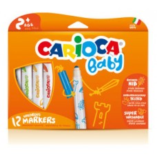 CAJA 12 ROTULADORES VALOROUS MARKER CARIOCA BABY 42814 (Espera 4 dias)