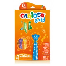 ESTUCHE ROTULADOR BABY TEDDY MARKER 1+ 12 PCS CARIOCA 42816 (Espera 4 dias)