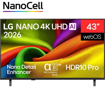 TV LG, 43", 43NU850B6LA, 139,7 CM, 3840 X 2160 PIXELES, 4K ULTRA HD, LED, SMART TV, WIFI (Espera 4 dias) TV LG, 43", 43NU850B6LA, 139,7 CM, 3840 X 2160 PIXELES, 4K ULTRA HD, LED, SMART TV, WIFI (Espera 4 dias)