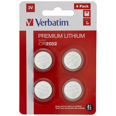 Verbatim CR2032, Bateria de un solo uso, CR2032, Verbatim CR2032, Bateria de un solo uso, CR2032,