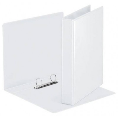 CARPETA PERSONALIZABLE PVC 2 BOLSILLOS ANILLAS 2-16 MM. FORMATO A4 COLOR BLANCO ESSELTE 49720 (MIN10) (Espera 4 dias)