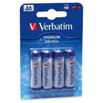 VERBATIM PILAS ALCALINAS AA - LR06 - PACK 4 UDS