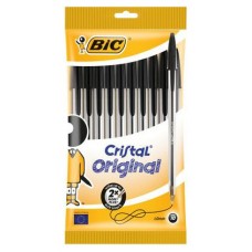BIC 830864 bolígrafo Negro Medio 10 pieza(s) (Espera 4 dias)