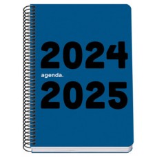 AGENDA ESCOLAR 2024-2025 TAMAÑO A5 TAPA POLIPROPILENO  DÍA PÁGINA MEMORY BASIC AZUL DOHE 51755 (Espera 4 dias)