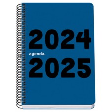 AGENDA ESCOLAR 2024-2025 TAMAÑO A5 TAPA POLIPROPILENO  DÍA PÁGINA MEMORY BASIC AZUL DOHE 51755 (Espera 4 dias)