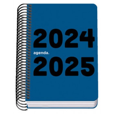 AGENDA ESCOLAR 2024-2025 TAMAÑO A6 TAPA POLIPROPILENO  DÍA PÁGINA MEMORY BASIC AZUL DOHE 51763 (Espera 4 dias)