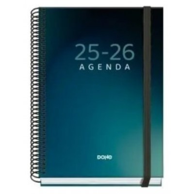 AGENDA ESCOLAR 2025-2026 TAMAÑO A5 TAPA CARTON FORRADO SEMANA VISTA PRIME BOREAL DOHE 52040 (Espera 4 dias)