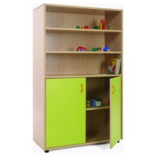 MUEBLE MEDIO ARMARIO Y ESTANTERÍA HAYA MOBEDUC 600303HPS18 (Espera 4 dias)