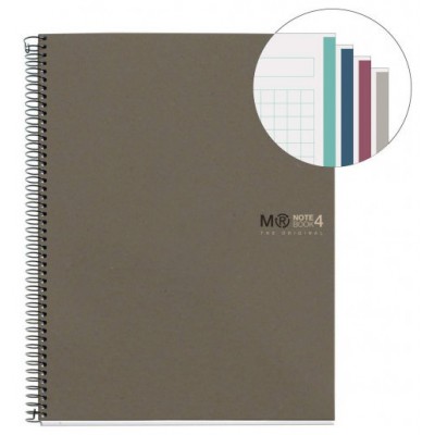 CUADERNO 100% RECICLADO NB-4 A5 120HOJAS ECOGRIS MIQUELRIUS 6084 (Espera 4 dias)