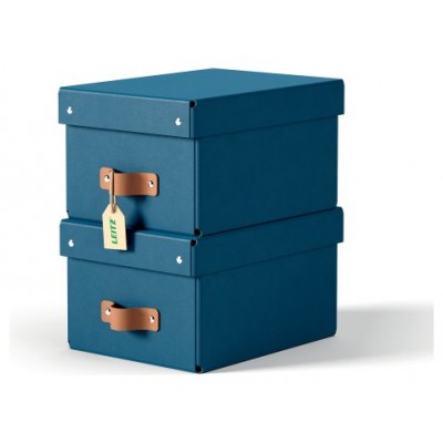 PACK 2 CAJAS DE ALMACENAMIENTO CARTÓN PEQUEÑA COLOR AZUL LEITZ 61470068 (Espera 4 dias) PACK 2 CAJAS DE ALMACENAMIENTO CARTÓN PEQUEÑA COLOR AZUL LEITZ 61470068 (Espera 4 dias)