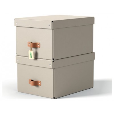 PACK 2 CAJAS DE ALMACENAMIENTO CARTÓN MEDIANA COLOR BEIGE LEITZ 61490012 (Espera 4 dias) PACK 2 CAJAS DE ALMACENAMIENTO CARTÓN MEDIANA COLOR BEIGE LEITZ 61490012 (Espera 4 dias)