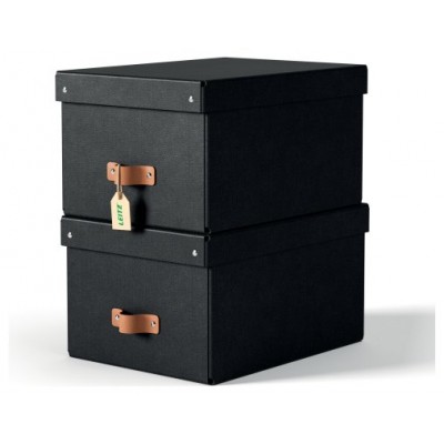 PACK 2 CAJAS DE ALMACENAMIENTO CARTÓN MEDIANA COLOR NEGRO LEITZ 61490095 (Espera 4 dias) PACK 2 CAJAS DE ALMACENAMIENTO CARTÓN MEDIANA COLOR NEGRO LEITZ 61490095 (Espera 4 dias)