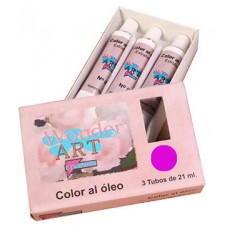 CAJA 3 TUBOS 21ML. ÓLEO Nº.17 MAGENTA WONDER ART BY PRYSE 6250017 (Espera 4 dias)