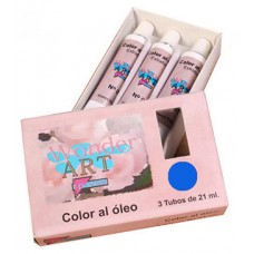 CAJA 3 TUBOS 21ML. ÓLEO Nº.28 AZUL ULTRAMARINO WONDER ART BY PRYSE 6250028 (Espera 4 dias)
