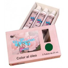 CAJA 3 TUBOS 21ML. ÓLEO Nº.37 SOMBRA TOSTADO WONDER ART BY PRYSE 6250037 (Espera 4 dias)