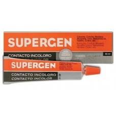 ADHESIVO DE CONTACTO INCOLORO EN TUBO TIPO CLASICO 40ML. SUPERGEN 62601-00000-04 (MIN24) (Espera 4 dias)