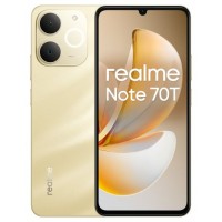 realme Note 70T 17,1 cm (6.74") SIM doble Android 15 4G USB Tipo C 4 GB 256 GB 6000 mAh Oro (Espera 4 dias)