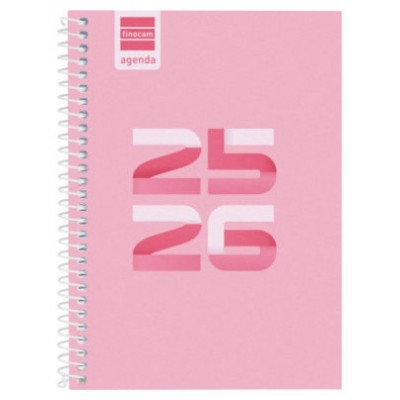 AGENDA ESCOLAR 2025-2026 COOL 8º 120X164 SEMANA VISTA HORIZONTAL ROSA+ FINOCAM 645000426 (Espera 4 dias)