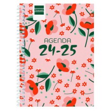 AGENDA ESCOLAR 2024-2025 8º 120X164 SEMANA VISTA HORIZONTAL COOL FLORAL FINOCAM 645000625 (Espera 4 dias)