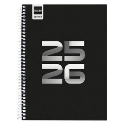 AGENDA ESCOLAR 2025-2026 COOL 4º 155X212 SEMANA VISTA HORIZONTAL NEGRO+ FINOCAM 645040326 (Espera 4 dias)