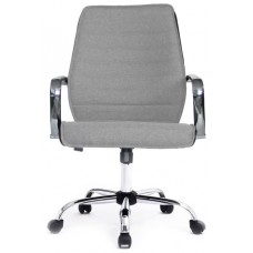 EQUIP SILLA DE OFICINA RESPALDO MEDIO COLOR GRIS DISEÑO ERGONOMICO