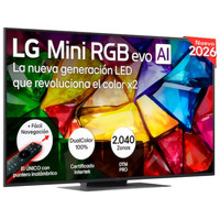 TV LG MINI RGB EVO AI 65MRGB87B6B 65" 4K UHD 120HZ SMART TV WEBOS HDR10 DOLBY VISION TV LG MINI RGB EVO AI 65MRGB87B6B 65" 4K UHD 120HZ SMART TV WEBOS HDR10 DOLBY VISION