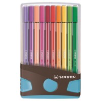 CAJA 20 ROTULADORES PEN 68 COLORPARADE PUNTA 1 MM ANTRACITA/AZUL STABILO 6820-04-04 (Espera 4 dias)