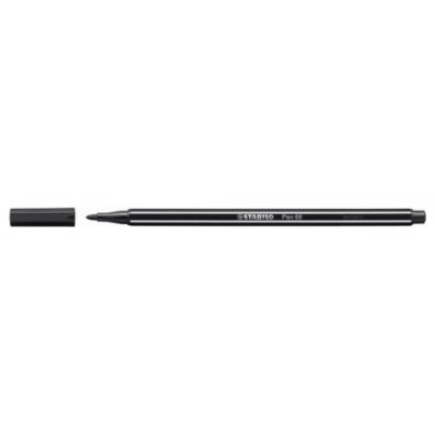 ROTULADOR PUNTA FIBRA MEDIA 1MM. PEN 68 NEGRO STABILO 68/46 (MIN10) (Espera 4 dias)