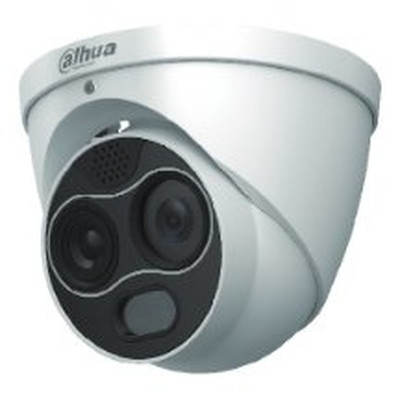 DHI-TPC-DF1241-B2F2-DW-S2: DAHUA CAMARA IP TURRET DUAL TERMICA + VISIBLE EUREKA, TERMICA 256X192 2MM, VISIBLE 4MP 2MM, IR 30M, IVS, DETECCION CALOR/HUMO, MICROSD HASTA 256GB, AUDIO/ALARMA, POE/12VDC, IP67 (Espera 4 dias) DHI-TPC-DF1241-B2F2-DW-S2: DAHUA CAMARA IP TURRET DUAL TERMICA + VISIBLE EUREKA, TERMICA 256X192 2MM, VISIBLE 4MP 2MM, IR 30M, IVS, DETECCION CALOR/HUMO, MICROSD HASTA 256GB, AUDIO/ALARMA, POE/12VDC, IP67 (Espera 4 dias)