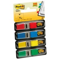 PACK 4 DISPENSADORES X 35 MARCADORES INDEX 11,9X43,2MM COLORES SURTIDOS 683-4 POST-IT 7000144923 (Espera 4 dias)