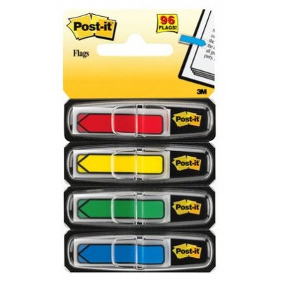 PACK 4 DISPENSADORES X 24 MARCADORES INDEX FLECHA 11,9X43,2MM COLORES SURTIDOS 684-ARR3 POST-IT 7000144924 (Espera 4 dias)