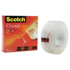 ROLLO CINTA TRANSPARENTE 19MM X 33M CRYSTAL 600/1933 CAJA CARTÓN SCOTH 7100027387 (Espera 4 dias)