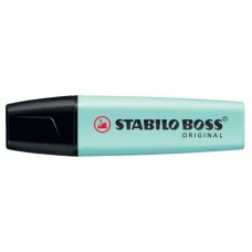 MARCADOR.FLUORESCENTE BOSS TRAZO 2/5MM. TURQUESA PASTEL STABILO 70/113 (MIN10) (Espera 4 dias)