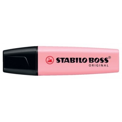 MARCADOR.FLUORESCENTE BOSS TRAZO 2/5MM. ROSA PASTEL STABILO 70/129 (MIN10) (Espera 4 dias)