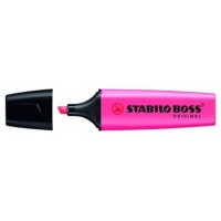 MARCADOR FLUORESCENTE BOSS ORIGINAL TRAZO 2/5MM. ROSA STABILO 70/56 (MIN10) (Espera 4 dias)